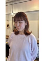 フランチェスカ(Francesca) オレンジカラー オレンジベージュ 結べる長さ