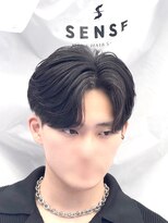 メンズヘアセンス 渋谷(MEN'S HAIR SENSE)&nbsp;ニュアンスパーマ/センターパート/メンズ/眉毛/フェザーパーマ