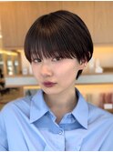 コンパクトショートカット丸みショートくびれショートボブ表参道