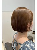 大人可愛い艶ボブ