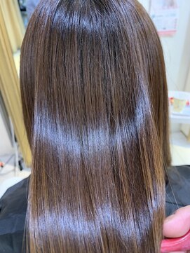 ヌーム 塚本店(NOOM) ハイライトカラー ショコラブラウン 髪質改善トリートメント