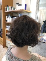 オレンジ サラ 河辺店 ショートボブ　パームドヘアー