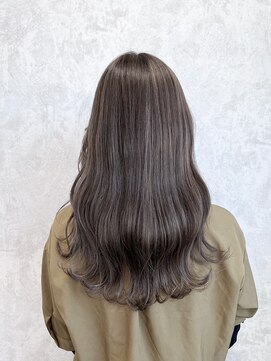 デミヘアー(Demi hair) ハイライト×透け感アイスグレージュ