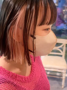 ロリム(RorriM) インナーカラー　　ピンクベージュ