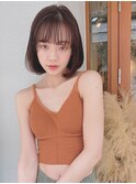 大人小顔ナチュラルボブ/10代20代30代