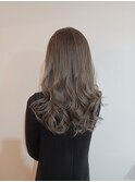 大人可愛い脱白髪染めハイライトシアーベージュサンドベージュ