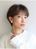 【Lana　小平】丸み　束感ショート　アッシュベージュ
