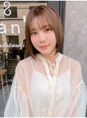 ショートボブ20代30代40代大人可愛い前下がり表参道