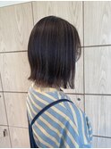 大人可愛いボブアッシュベージュハイライト