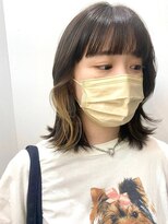 マザー(MOTHER)&nbsp;ダブルカラーインナーカラーホワイトベージュケアブリーチ下北沢