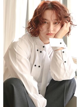 マル 薬院浄水店(MAR.co) SOFT PERM BOB/ ボブパーマ ブラウンヘア プードルパーマ