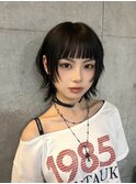 ウルフボブ/クールボブ/レイヤーボブ/ボブウルフ/韓国ストリート