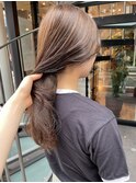 【松本咲花】秋カラーチョコレートベージュマロンベージュ透明感