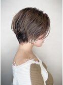 ひし形ショートボブ×デジタルパーマ×レイヤーボブ30代40代