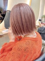 ヒビヲ(HIBIO)&nbsp;切りっぱなしボブタッセルボブ長めボブ顔まわりレイヤーボブ30代