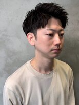 ディスイズバーバーサード(THIS IS BARBER 3rd)&nbsp;アップバング　ツーブロック　爽やかショート　サイドパート