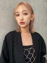 パーク(PARK)&nbsp;【PARK】切りっぱなしボブ×ハイトーンベージュ