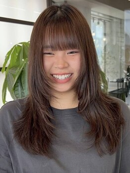 スタイル 相模大野(STYLE)の写真/《小顔みせ×結んで可愛い》韓国風くびれヘア,シースルーバング,艶髪スタイルをご提案いたします！