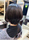 髪質改善ストレート ショートボブ
