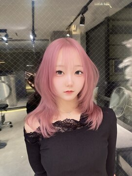 シンシェアサロン 原宿店(Qin shaire salon) ピンク ウルフ レイヤー