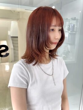 スウィープ(sweep) オレンジ レイヤーカット