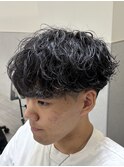 王道オシャレパーマ/波巻きパーマ/メンズマッシュ/メンズパーマ
