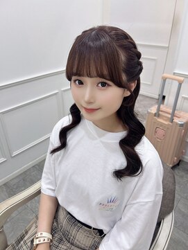 リルミー ミュエナ 大須 矢場町(Lilme myuena) 眉下流し前髪 短めサイドバング *りあん*