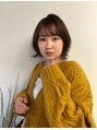 エレノア 川崎(Eleanor) 可愛らしい柔らかいボブ顔周りの動き+くびれカットで甘すぎず◎