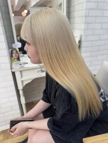 シダミノオ(sida MINOH)&nbsp;ハイトーンブロンドベージュ/ハイブリーチ/大阪/カラーリスト