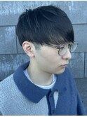 MEN’S HAIRセンターパートスパイラルパーマニュアンスパーマ