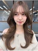 韓国ヘアロングくびレイヤーイメチェン似合わせカット