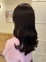 LUVISM 栄店/名古屋/ダブルカラー/ブリーチ/顔周りレイヤー/学割【5月1日OPEN(予定)】&nbsp;ボルドー/チェリーレッド/韓国ヘア/ダブルカラー/yuria