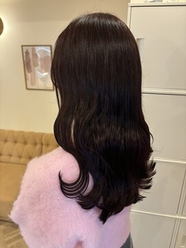 LUVISM 栄店/名古屋/ダブルカラー/ブリーチ/顔周りレイヤー/学割【5月1日OPEN(予定)】 ボルドー/チェリーレッド/韓国ヘア/ダブルカラー/yuria