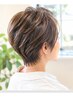 【ショートに似合う】艶カラー白髪ぼかし♪軽やかな大人スタイル