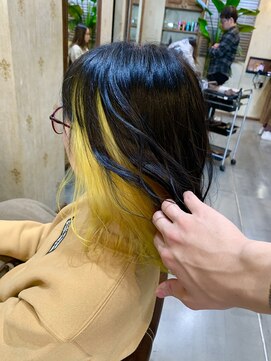 ジョージ(Jo-Ji) カナリアイエロー×インナーカラー