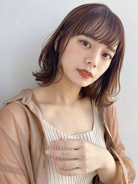 ガーデントウキョウ(GARDEN Tokyo) 【GARDEN荒井夏海】小顔シースルー前髪×ふんわりレイヤーロブ