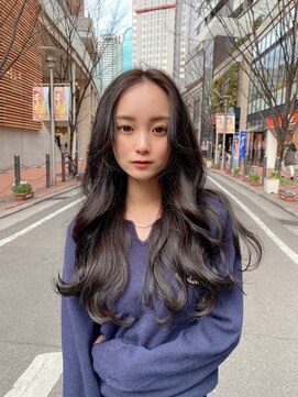 ローバー(ROAVER) オルチャンヘア ヨシンモリ かきあげロング モーヴカラー 透明感