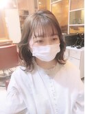 顔周り部分パーマ　×　くびれボブ【武蔵小山美容室】