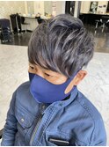 グレーカラーアレンジ　ブルーブラック&ブルーシルバー