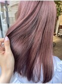 10代20代30代【髪質改善カラー】透明感ピンクベージュ