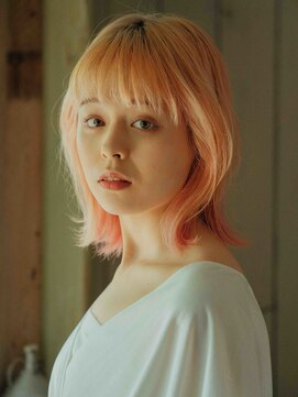 ポイントファイブバイソレイユ 小松店.5 by SOLEIL) グラデカラーミディアムウルフ☆