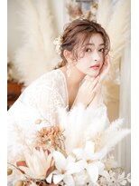 《ヘアセット 》お呼ばれアレンジ♪編み下ろしヘア