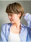 ショート/マッシュショート/ニュアンスパーマ/ハイトーン[原宿]