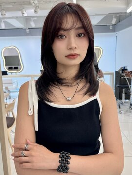 エジョン 八幡山店(Aejon) ザクザクレイヤーカット韓国ヘアヘルシースタイルレイヤーロング