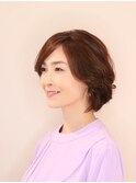 大人のカーリーショートボブ　３０代・４０代・５０代