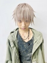 アッシュベージュ×シャギーウルフ