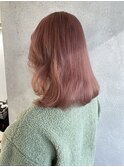 ゆるふわミディアム×カッパーピンク◎30代40代50代