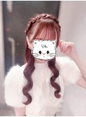 編み込みカチューシャ【クランソア】ヘアメ/ヘアセット/心斎橋