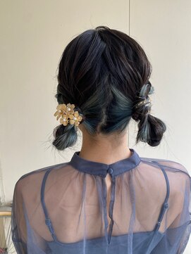 カシェ リタ ヘアー(CACHE'&RITA HAIR) ツインお団子◯ひつじヘア◯ヘアセット◯お呼ばれスタイル