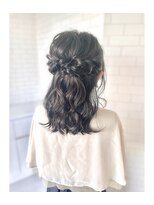 トライブ クリエートサロン(TRIBE create salon by SERVE)&nbsp;*:.*:.TRIBE*:.**;.編み込みハーフアップ